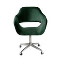 Ver imagem 1 de Poltrona Zara Giratória Reclinável Veludo Verde 270 Bella Decor