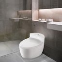 Ver imagem 3 de Vaso Sanitário Monobloco Esmaltado | Luwo 104 | Descarga 3l Eficiênte e Econômica com Jato Plus | In