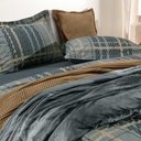 Ver imagem 1 de Jogo de Cama Casal 200 Fios Zafir 5 Peças - Karsten Estampado