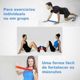 Kit Mini Band 5 Faixas Elásticas Exercício Funcional Lorben - 9