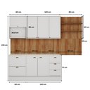 Ver imagem 4 de Cozinha Completa Milla Max Armário e Balcão Branco Carraro