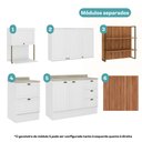 Ver imagem 3 de Cozinha Completa Milla Max Armário e Balcão Branco Carraro