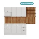 Ver imagem 2 de Cozinha Completa Milla Max Armário e Balcão Branco Carraro