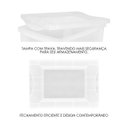 Ver imagem 3 de Kit 2 Caixa Organizadora Grande com Trava Cristal 30 Litros