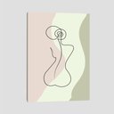 Ver imagem 1 de Quadro Silhueta I Tela No Chassi 63X42Cm