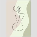 Ver imagem 2 de Quadro Silhueta I Tela No Chassi 63X42Cm