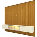Ver imagem 7 de Home para TV Ripado 220 Supremo LED Reflecta 100% MDF Naturale Off White - Gelius