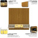 Ver imagem 2 de Home para TV Ripado 220 Supremo LED Reflecta 100% MDF Naturale Off White - Gelius