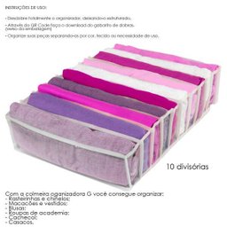 Colmeia Organizadora para Bebês Closet Guarda-Roupa 10 Divisórias Grande - 3
