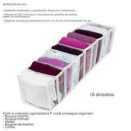 Colmeia Organizadora para Bebês Closet Guarda-Roupa 10 Divisórias Pequena - 3