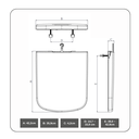 Ver imagem 5 de Assento Tampa Vaso Sanitário Lírio Fiori Almofadado Branco Ideal Lar