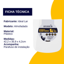 Ver imagem 3 de Assento Tampa Vaso Sanitário Lírio Fiori Almofadado Branco Ideal Lar