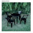 Ver mais imagens de Mesa Plástica Quadrada Preta 70x70cm