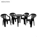 Ver imagem 7 de Mesa Plástica Quadrada Preta 70x70cm