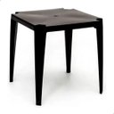 Ver imagem 1 de Mesa Plástica Quadrada Preta 70x70cm
