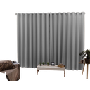 Ver imagem 1 de Cortina 4,00x2,30 Sala Quarto Cozinha Voil Forro Blackout:cinza