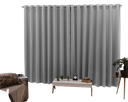 Ver imagem 1 de Cortina 4,00x2,30 Sala Quarto Cozinha Voil Forro Blackout:cinza
