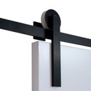 Ver imagem 4 de Porta de Correr Branco Laqueado 210x80 Kit Celeiro Preto
