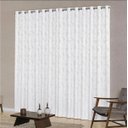 Ver imagem 1 de Cortina Jacquard Tecido Branco 2,80x1,80 Para Varão