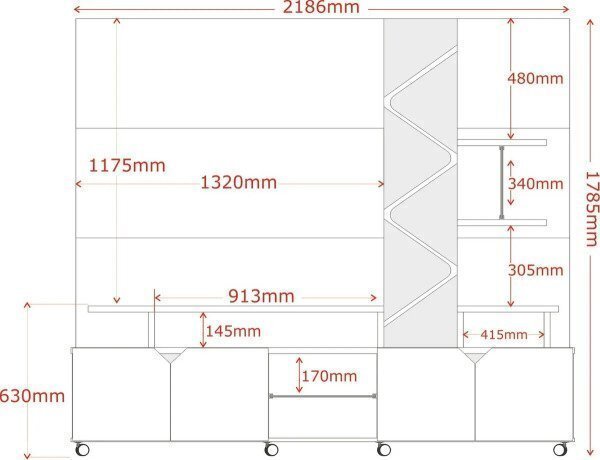 HOME PARA TV CROSS OFF WHITE/AMÊNDOA - LUKALIAM - 3