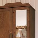 Ver imagem 5 de Guarda Roupa Solteiro 78cm 2 Gavetas Giana Castanho F07 - Mpozenato