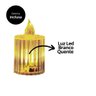 Jogo 8 Velas Eletrônicas Led Decorativa Acrílico Canelado 6cm - Magizi - 4
