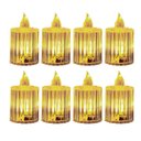 Ver imagem 1 de Jogo 8 Velas Eletrônicas LED Decorativa Acrílico Canelado 6cm - Magizi