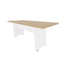 Ver imagem 7 de Mesa de Escritório Mesa de Reunião F5 Office 200cm Macadâmia com Branco F5 Office