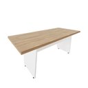 Ver imagem 2 de Mesa de Escritório Mesa de Reunião F5 Office 200cm Macadâmia com Branco F5 Office