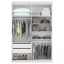 Ver imagem 7 de Guarda-roupas 4 Portas 2 Gavetas 100% Mdf Alonzo sem Espelho e com Pés - Lopas Branco