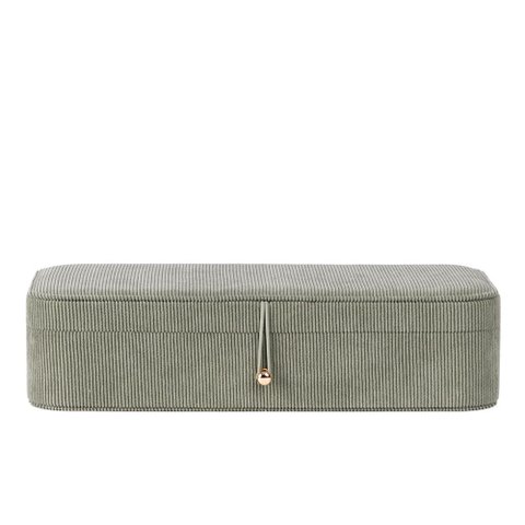 Caixa Decorativa em Veludo e Poliéster Verde 16cm 23070 Mart