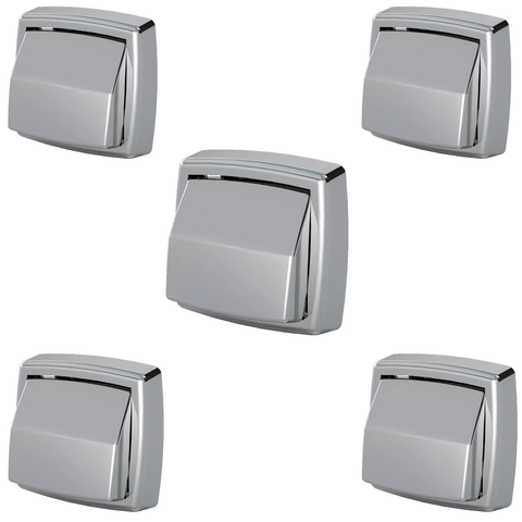 Kit 5 Acabamento Valvula Descarga Deca Hydra Max Abs Cromada