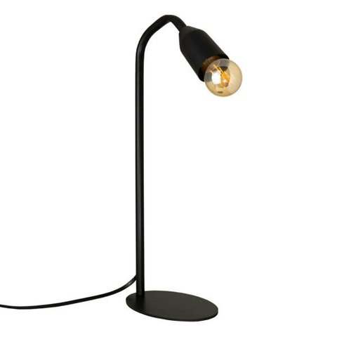 Abajur de Mesa 028 Retrô Industrial E27 35cm Preto