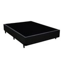Ver imagem 2 de Base Cama Box Casal Suede Preto (138x188x40)