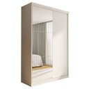 Ver imagem 2 de Guarda-roupa Solteiro 2 Portas de Correr 2 Gavetas e 3 Espelhos Salvador Plus - Branco