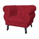 Ver imagem 5 de Kit 2 Poltronas Decorativa Sala Recepção Maya Suede Vermelho Lm Decor