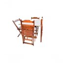 Ver imagem 7 de Conjunto Mesa Dobrável 70x70 com 4 Cadeiras