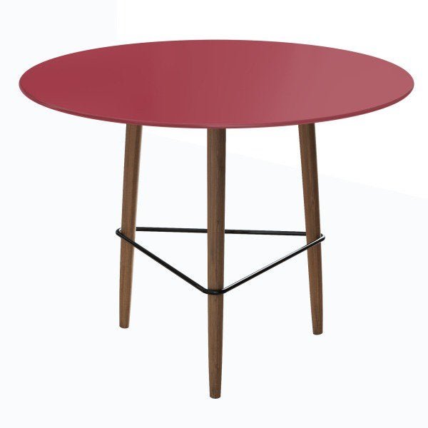 Conjunto com Mesa Gardênia Jester Red e 2 Banquetas Verdes - 3