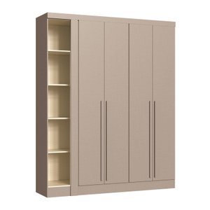 Módulo Guarda-roupa de Canto 4 Portas 2 Gavetas Infinity