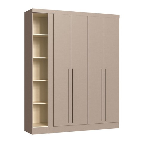 Módulo Guarda-roupa de Canto 4 Portas 2 Gavetas Infinity