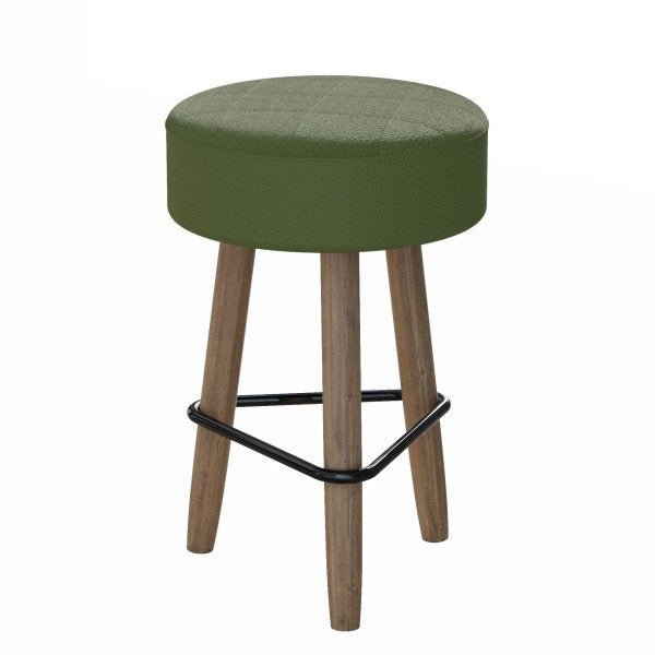 Conjunto com Mesa Gardênia Toffee e 4 Banquetas Verdes - 4