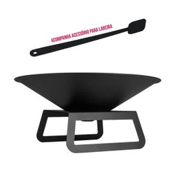 Lareira 3010 Externa Portátil para Jardim Preto - 5