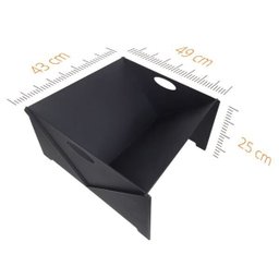 Lareira Portátil À Lenha De Ferro Para Área Externa e Jardim Preto - 4