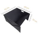 Ver imagem 4 de Lareira Portátil À Lenha De Ferro Para Área Externa e Jardim Preto