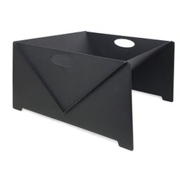 Lareira Portátil À Lenha De Ferro Para Área Externa e Jardim Preto - 1