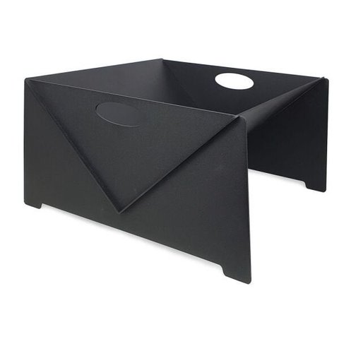 Lareira Portátil À Lenha De Ferro Para Área Externa e Jardim Preto