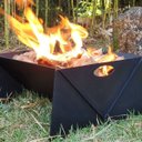 Ver imagem 2 de Lareira Portátil À Lenha De Ferro Para Área Externa e Jardim Preto