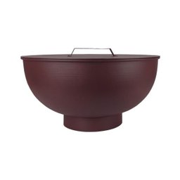 Lareira 3008 Móvel Portátil A Lenha Redonda Área Externa Aço Corten - 5