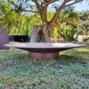 Ver imagem 2 de Lareira 3006 Portátil Moderna Redonda para Jardim Aço Corten