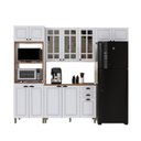 Ver imagem 3 de Cozinha Americana Modulada 4 Peças com Vidros Reflecta Balcão com Tampo Paris